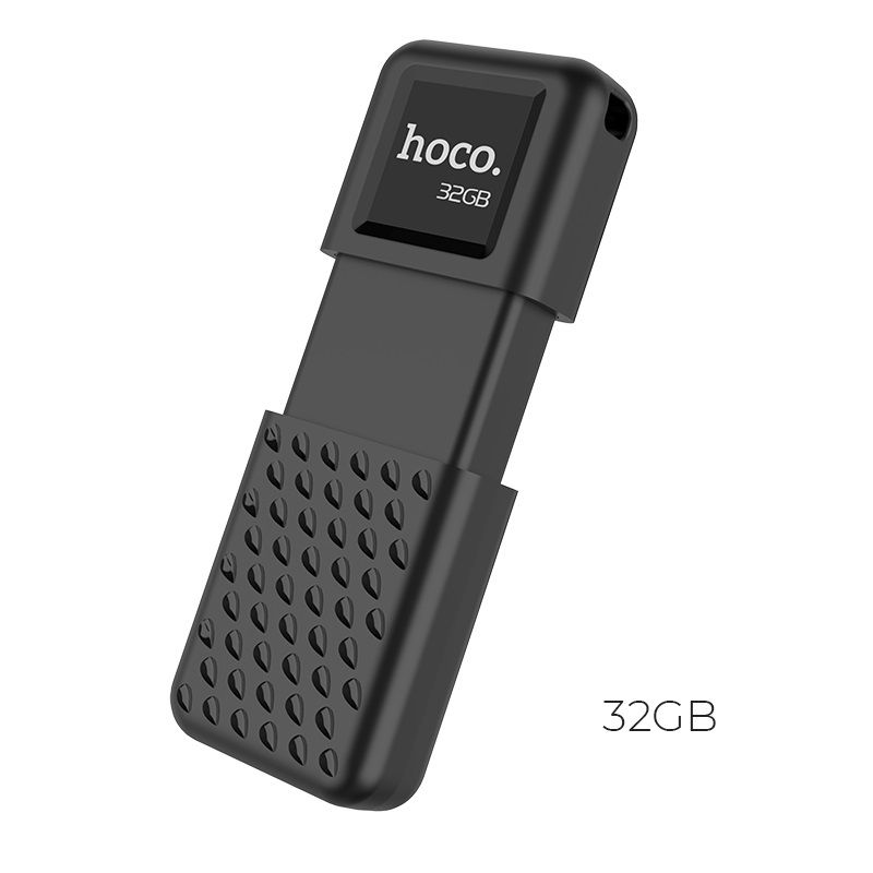 USB флэш накопитель HOCO 32Gb UD6 USB2.0 HIGH-SPEED, цвет: матовый Чёрный