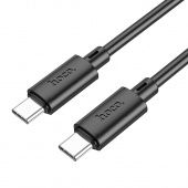 Дата-кабель Hoco X88 Type-C to Type-C (60W,1 м) цвет: Чёрный