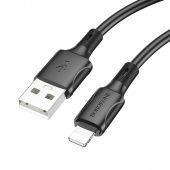Дата-кабель Borofone BX80 IP (1м., 2.4A), цвет: Чёрный