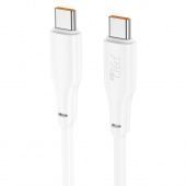 Дата-кабель Hoco X93 Type-C to Type-C (60W,2 м) цвет: белый