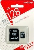Micro SDXC карта памяти Smartbuy 128GB Class 10 (с адаптером SD)