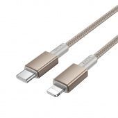 Дата-кабель Hoco X119 Type-C to IP (PD20W,нейлон,1 м) цвет: Золотой