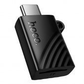 Картридер Hoco HB53 мини (Type-C/TF card) цвет: черный      