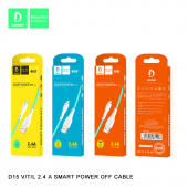 Дата-кабель Denmen D15T Type-C (с индикатором зарядки 1м, 2.4A)