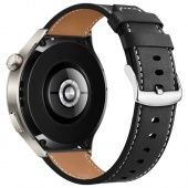 Ремешок для часов Hoco WH10 (кожаный, оригинальный 22mm) цвет: Чёрный