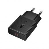 Сетевое зарядное устройство Hoco N74 ультратонкий (PD25W Type-C) цвет: Чёрный