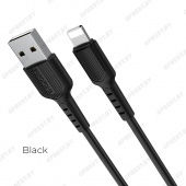 Дата-кабель BOROFONE BX16 IP (1м., 2A), цвет чёрный