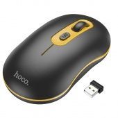 Мышь беспроводная Hoco GM21 (2,4G,1600dpi) цвет: черно-желтый
