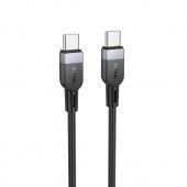Дата-кабель Hoco X109 Type-C to Type-C (силиконовый, 60W, 3 м) цвет: Чёрный