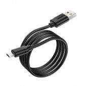 Дата-кабель BOROFONE BX55 Micro (1 м,2.4 A,силиконовый) цвет: Чёрный