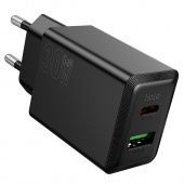 Сетевое зарядное устройство Hoco N71 (QC3.0 +PD30W Type-C)  цвет: Чёрный