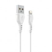 Дата-кабель BOROFONE BX51 IP (1м., 2.4A), цвет: белый