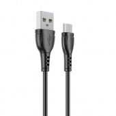 Дата-кабель BOROFONE BX51 Micro (1м., 2.4A), цвет: Чёрный