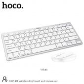 Комплект клавиатура+мышь беспроводной Hoco DI05 (Bluetooth 4.0) цвет: белый