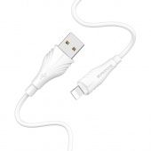 Дата-кабель BOROFONE BX18 IP (3м., 1,6A), цвет: белый