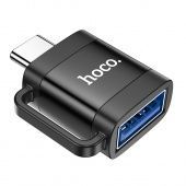 Адаптер Hoco UA31C  Type-C - USB 3.0 цвет: черный   
