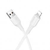 Дата-кабель Hoco X120 IP (1м., 2.4A) цвет: белый