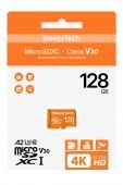 Карта памяти Ultra скоростная microSD BreezyTech 128GB Class 10/A2/V30 (без адаптера)