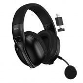 Наушники Hoco W114 беспроводные игровые (4 режима работы) цвет: черный