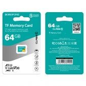 Micro SDXC U1 карта памяти 64GB Class 10 Borofone (без адаптера)