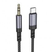 Акустический кабель Borofone BL24 Type-C - AUX (1.0 м) цвет: металлик