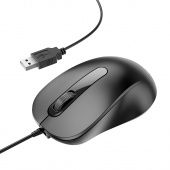 Мышь проводная Borofone BG4 (2кн+кол/кн, 1.5 м., DPI: 1000) цвет: Чёрный