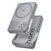 Внешний аккумулятор Hoco Q36A  10000 mAh (PD20W MagSafe+ держатель) цвет: металлик (cертификат CCC)
