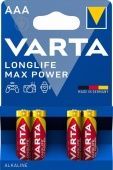 Батарейки VARTA LongLife Max Power LR03/4BP AAA