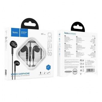 Наушники Hoco M1 Max jack 3,5мм цвет: Чёрный