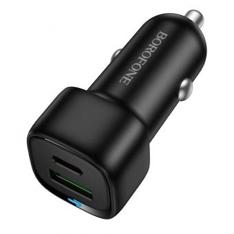 Автомобильное ЗУ Borofone BZ34B (QC3.0 +PD38W) цвет: Чёрный