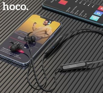 Беспроводные наушники Hoco DM15 (спортивные) цвет: Чёрный