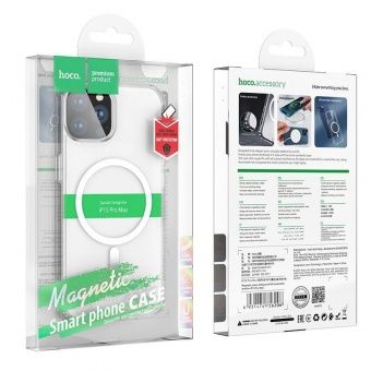 Чехол Hoco для iP15 Pro Max магнитный цвет: прозрачный