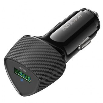 Автомобильное ЗУ Borofone BZ31 (1USB: QC3.0) цвет: Чёрный