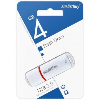 USB флэш-диск Smart Buy  4GB Crown White (SB4GBCRW-W)