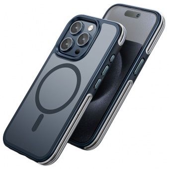 Чехол Hoco AS5 для iP15 Pro Max магнитный,противоударный цвет: синий
