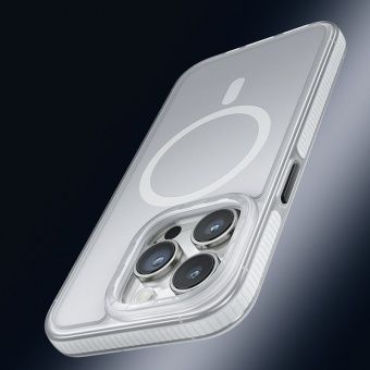 Чехол Hoco AS2 для iP15 Pro магнитный,противоударный цвет: белый