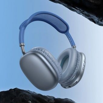 Беспроводные наушники Borofone BO22 Plus полноразмерные цвет: синий