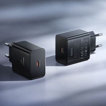 Сетевое зарядное устройство Hoco N77 (PD45W)  цвет: черный 