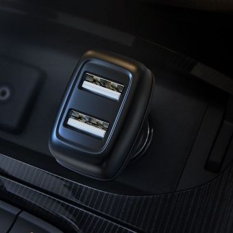 Автомобильное ЗУ Hoco Z36 +Micro кабель  (2USB: 2.4A) цвет: Чёрный