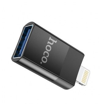 Адаптер Hoco UA17 IP - USB цвет: Чёрный