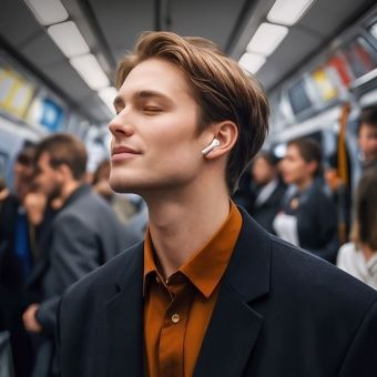Беспроводные наушники Hoco EW88 TWS (сенсорный экран+ ANC) цвет: белый