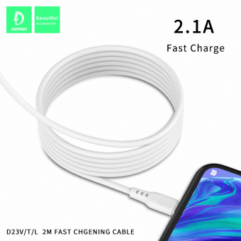 Дата-кабель Denmen D23V Micro (2м., 2.1A)