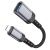 Адаптер Hoco UA24 IP-USB (мама) цвет: металлик