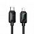 Дата-кабель Hoco U146  Type-C to Lightning (PD30W,подсветка,нейлон,1.2 м) цвет: черный