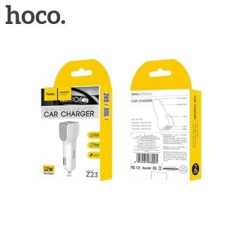 Автомобильное ЗУ Hoco Z23 двойной порт (2USB: 5V & 2.4 A)