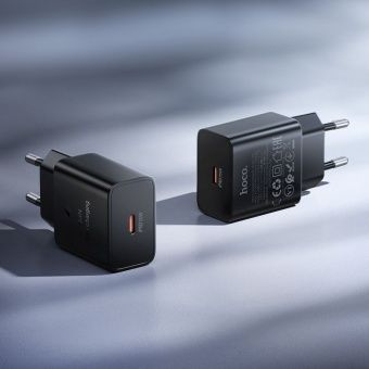 Сетевое зарядное устройство Hoco N76 (PD25W)  цвет: черный 