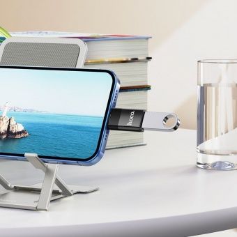 Адаптер Hoco UA17 IP - USB цвет: Чёрный