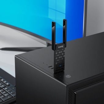 Адаптер Hoco HI34 WiFi6 USB цвет:Чёрный