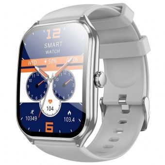 Смарт-часы спортивные Hoco Y28 AMOLED (Call Version) цвет: серебро
