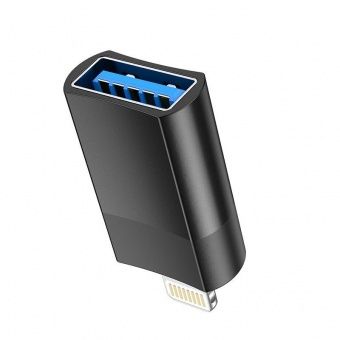 Адаптер Hoco UA17 IP - USB цвет: Чёрный